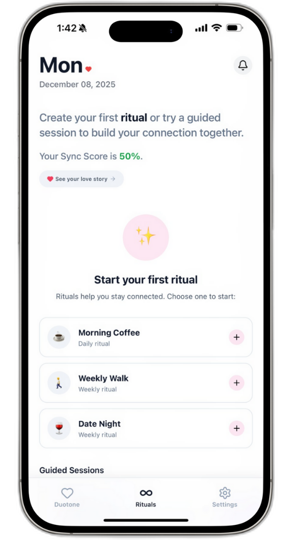 Duotone App Interface